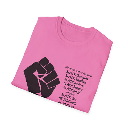 Empowerment Graphic T-Shirt: Unapologetically Black Tee, Activist Shirt, Social Justice Apparel, Inclusive Fashion, Statement Wear