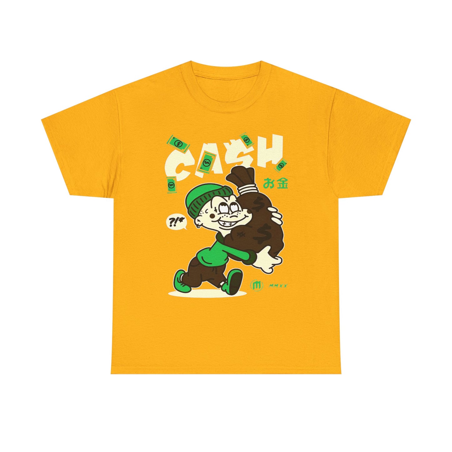 Cash Cartoon Unisex Heavy Cotton Tee - Streetwear Vibe