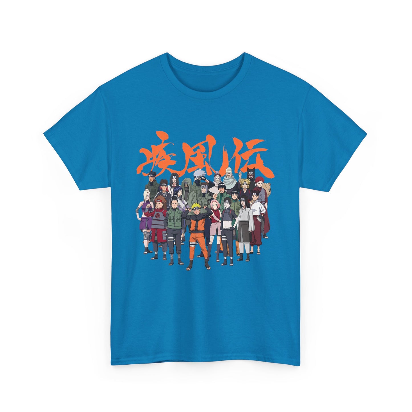 Anime Heroes Unisex Heavy Cotton Tee - Perfect for Fans and Casual Wear