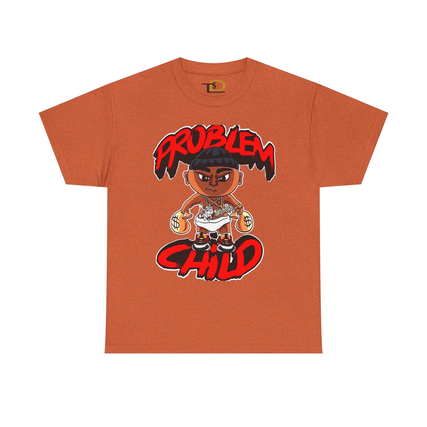 Problem Child Unisex Heavy Cotton Tee - Bold Graphic for Streetwear Lovers