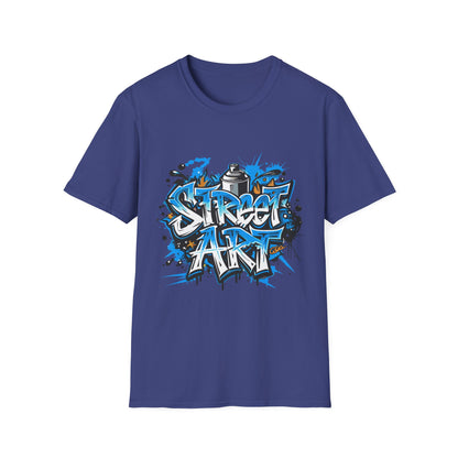 Street Art T-Shirt | Unisex Softstyle Tee, Graffiti Shirt, Urban Vibe Apparel, Casual Streetwear, Gift for Art Lovers