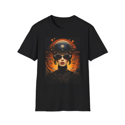 Futuristic Graphic Tee - Unisex Softstyle T-Shirt with Sci-Fi Design