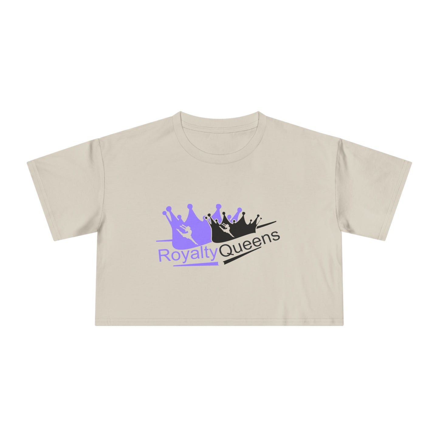 Royalty Queens Women's Crop Tee - Empowerment Top, Casual Wear, Birthday Gift, Summer Fashion, Confidence Boost