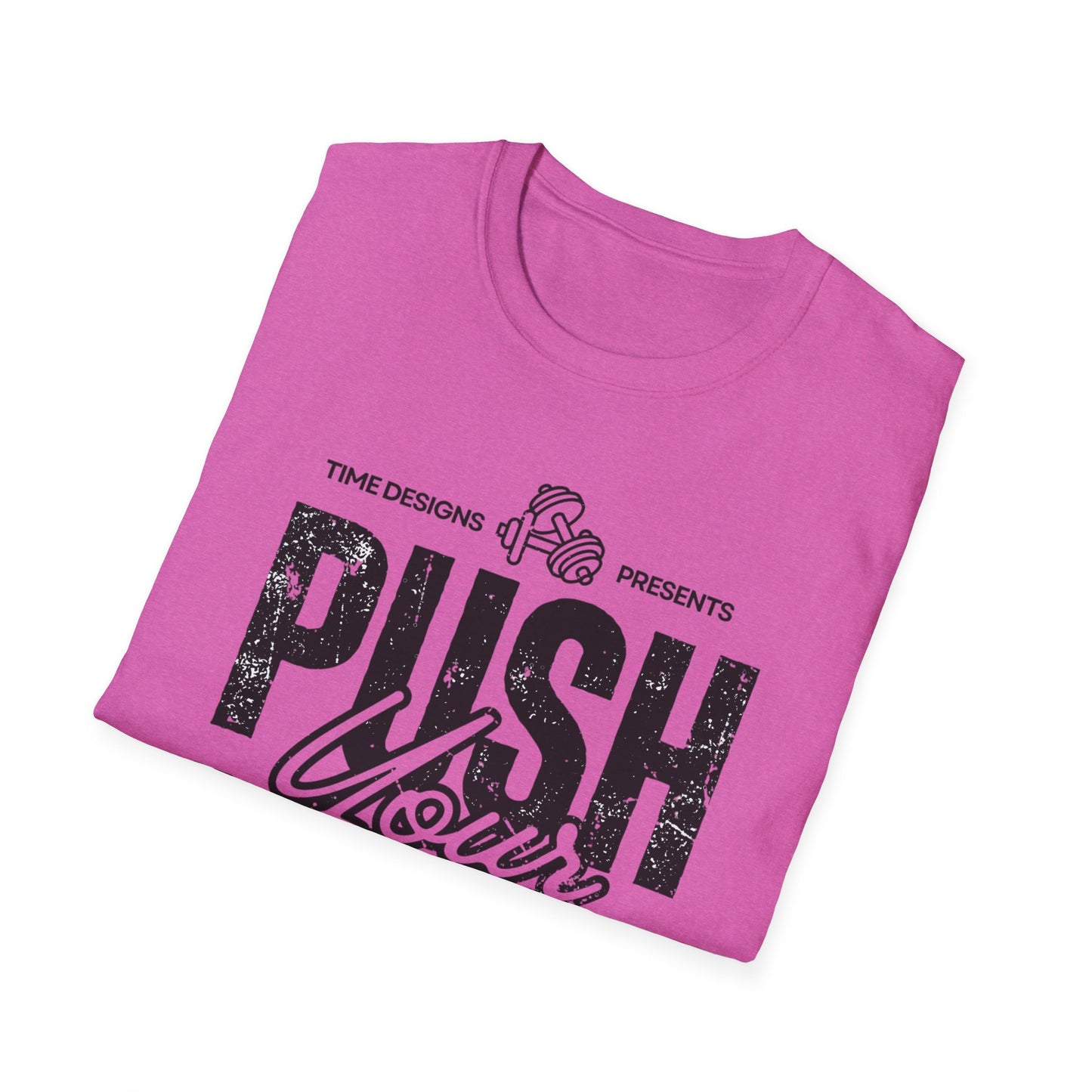 Motivational Unisex Softstyle T-Shirt - 'Push Your Limit'