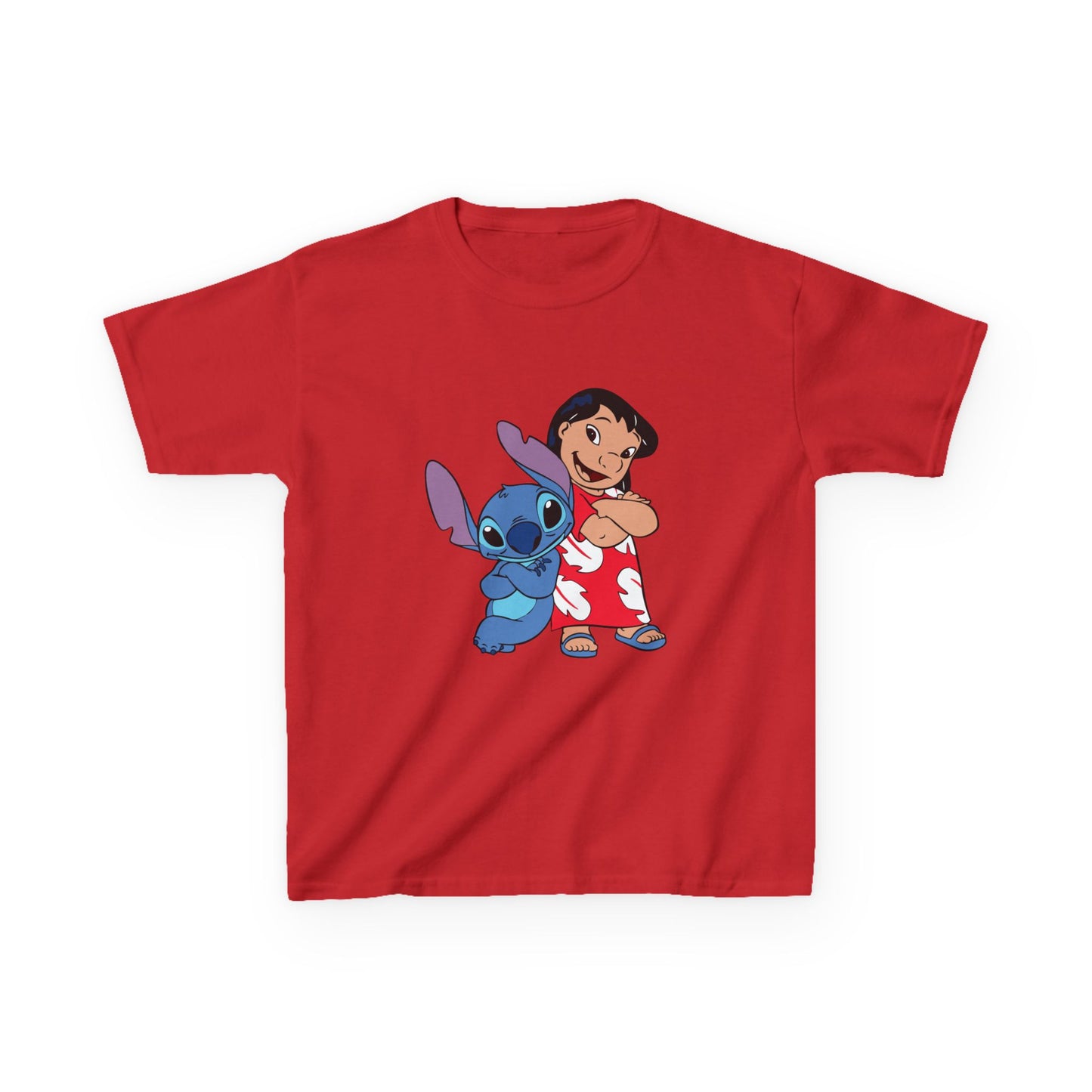 Kids Hawaiian Style T-Shirt with Stitch and Lilo
