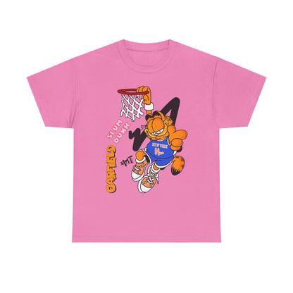 Garfield Basketball Unisex Heavy Cotton Tee - Fun Streetwear for Cat Lovers