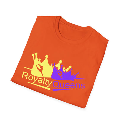 Royalty Queens Unisex Softstyle T-Shirt | Vibrant Crown Print | Perfect for Birthdays, Celebrations, and Everyday Wear