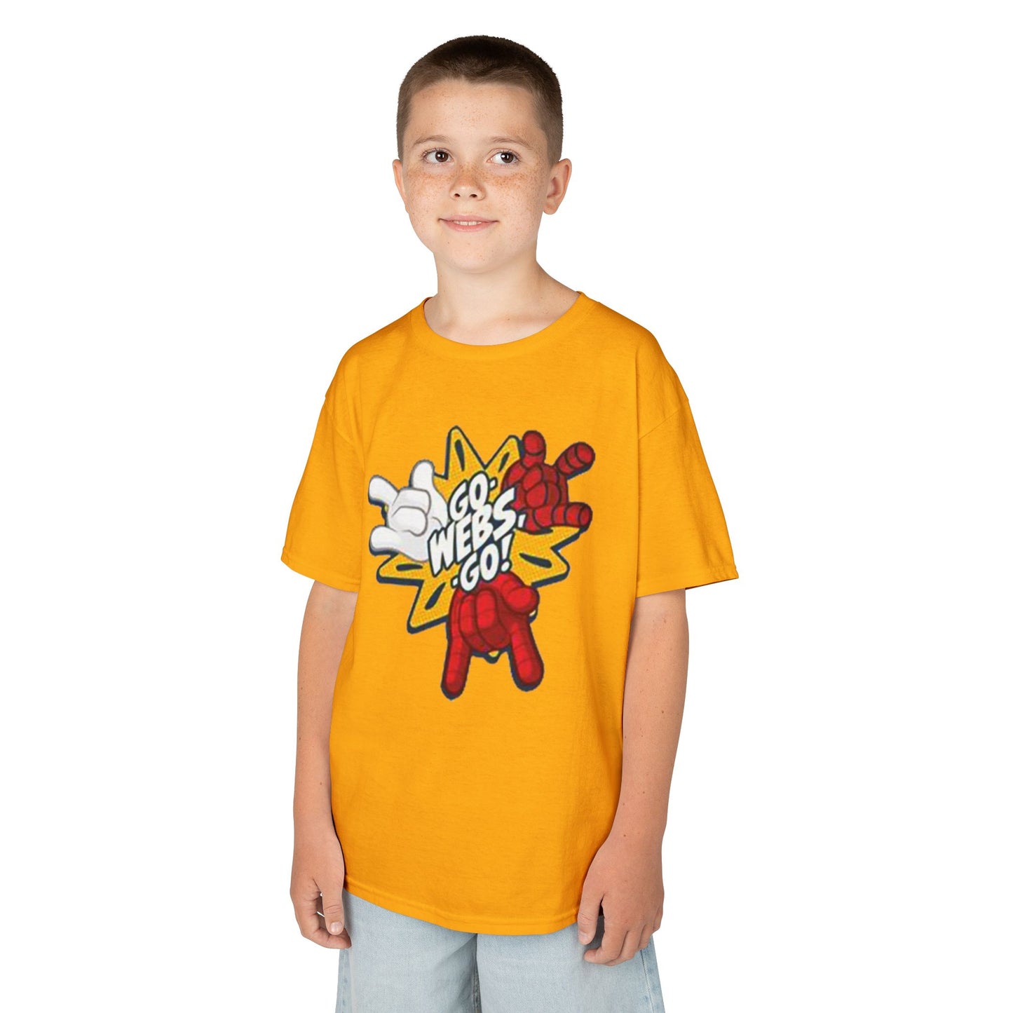 Kids Superhero Graphic Tee - Go Webs Go!