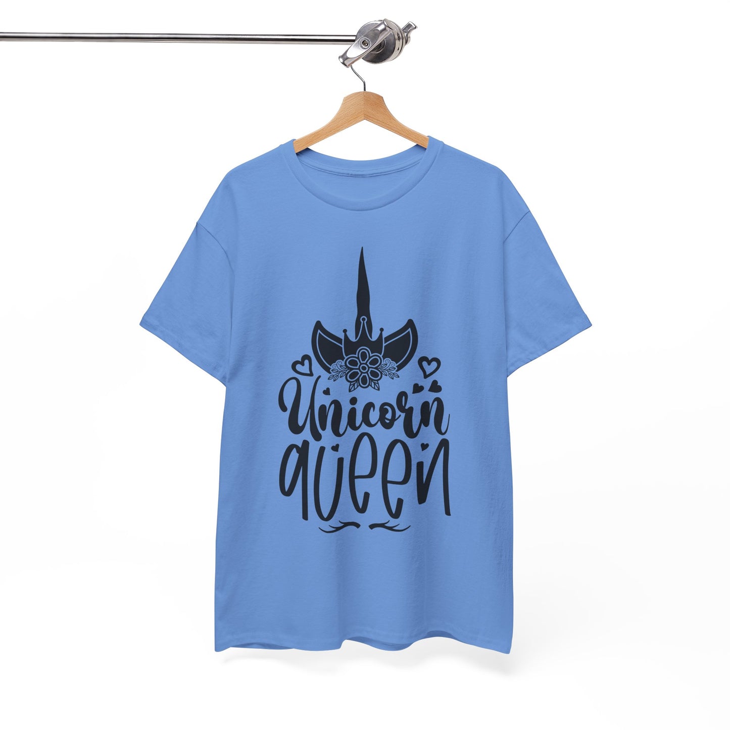 Unicorn Queen Unisex Heavy Cotton Tee - Fun and Playful Graphic T-Shirt for Unicorn Lovers