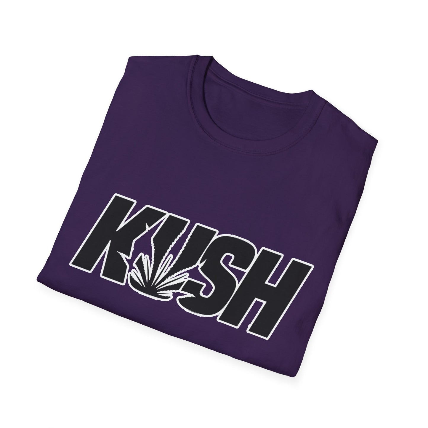 KUSH Graphic Unisex Softstyle T-Shirt - Cool Cannabis Vibe