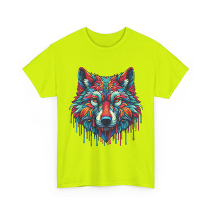 Colorful Wolf Face T-Shirt
