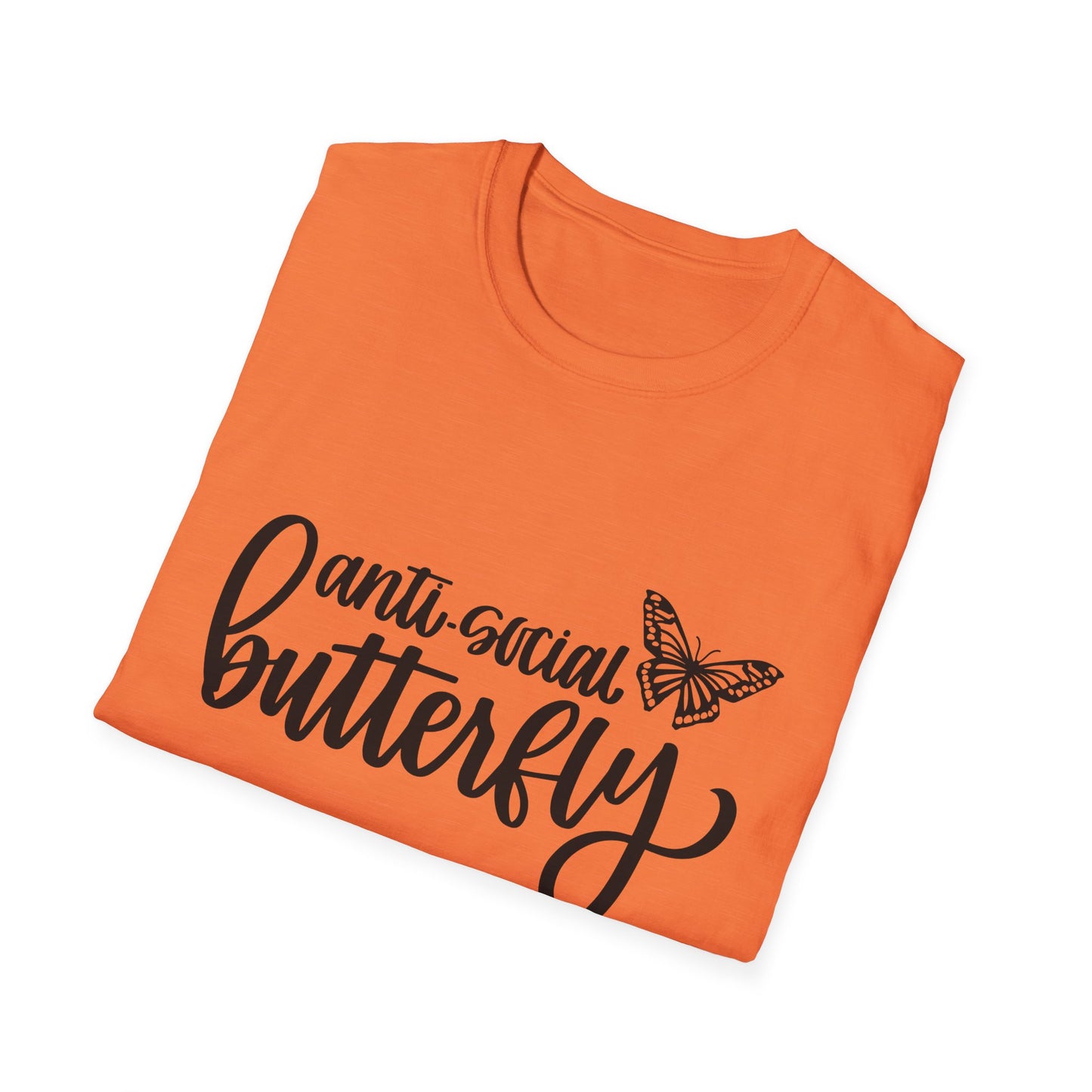 Anti-Social Butterfly Unisex Softstyle T-Shirt - Perfect for Introverts