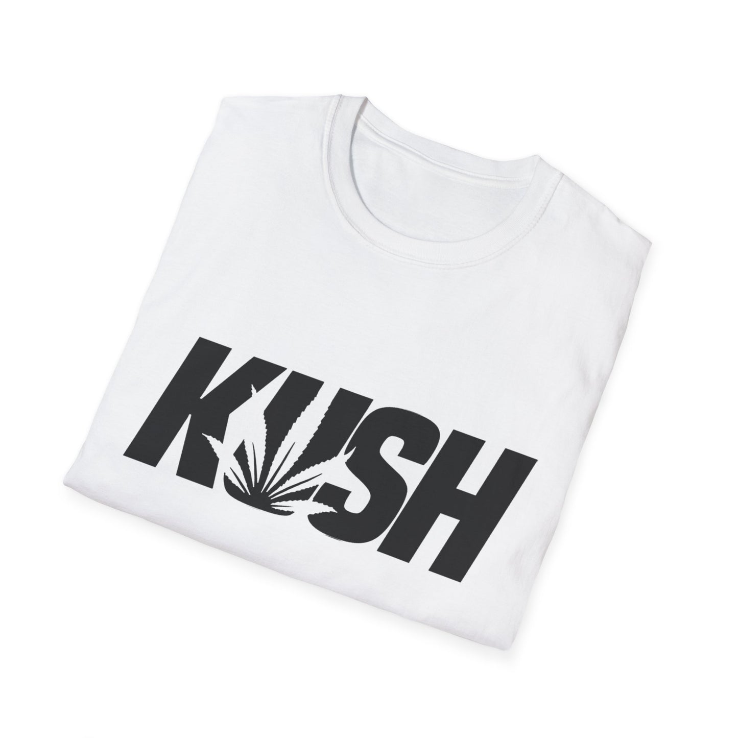 KUSH Graphic Unisex Softstyle T-Shirt - Cool Cannabis Vibe