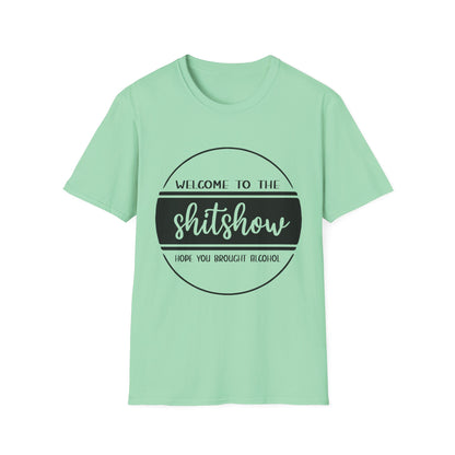 Welcome to the Shitshow Unisex Softstyle T-Shirt - Fun Party Humor Tee
