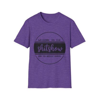 Welcome to the Shitshow Unisex Softstyle T-Shirt - Fun Party Humor Tee
