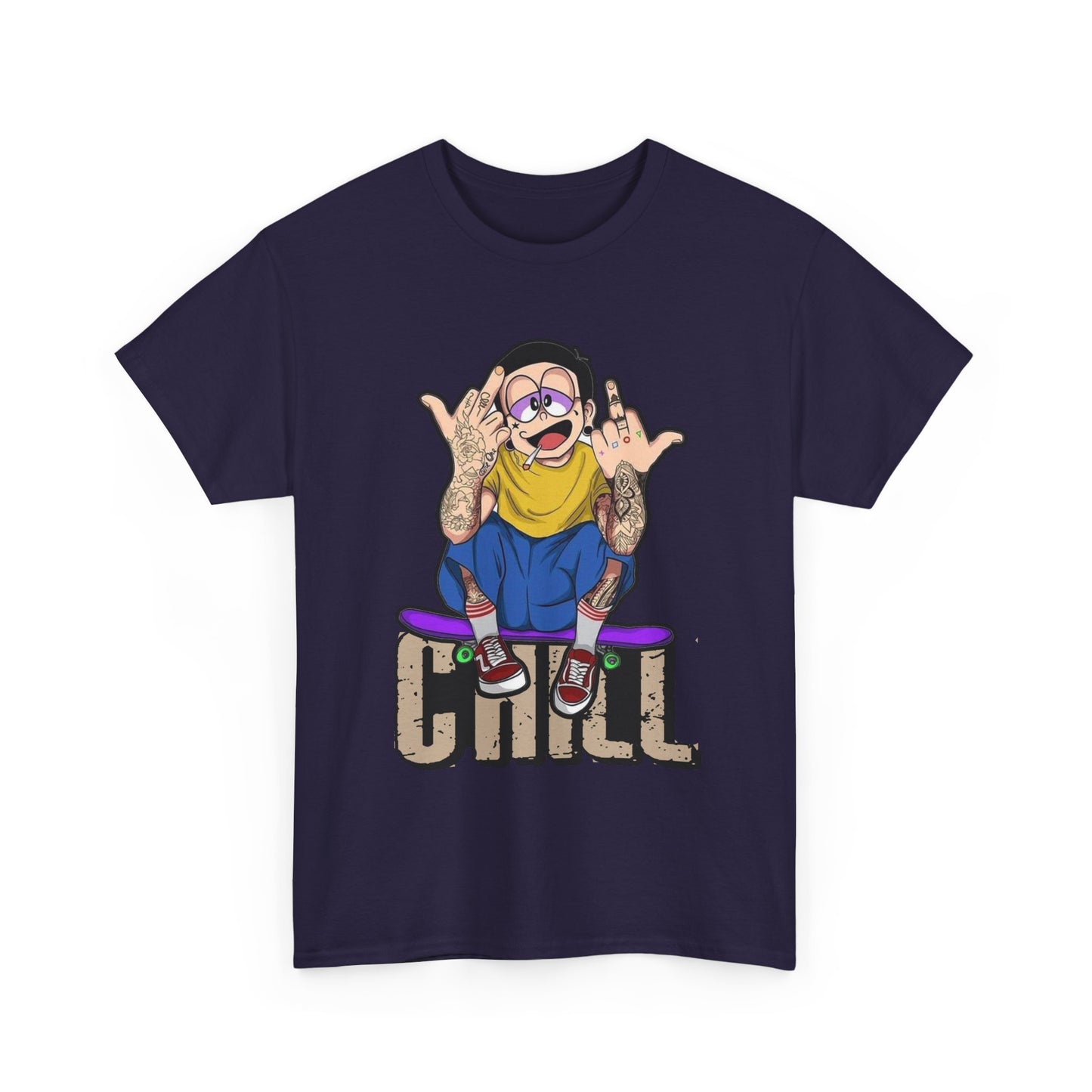 Chill Vibes Unisex Heavy Cotton Tee – Perfect for Relaxed Days