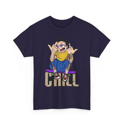 Chill Vibes Unisex Heavy Cotton Tee – Perfect for Relaxed Days