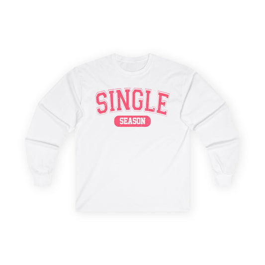 Long Sleeve Tee — "Single Season" Retro Script