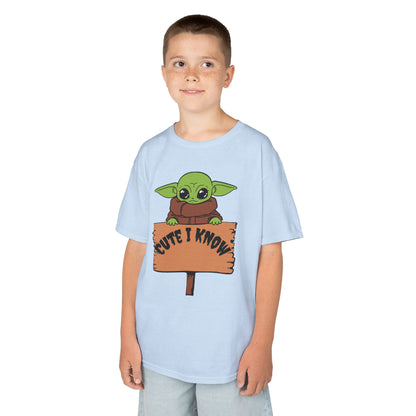 Cute Baby Alien Kids Tee - "Cute I Know" Design for Trendy Kids