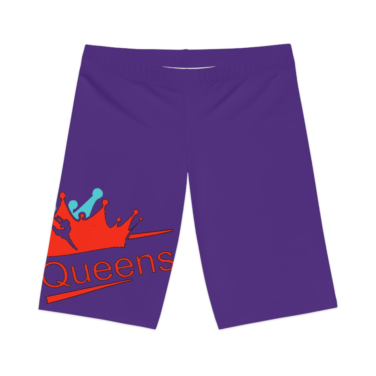 Royalty Queens Women's Bike Shorts, Athletic Cycling Shorts, Plus Size Bike Shorts, Casual Wear, Fitness Apparel
