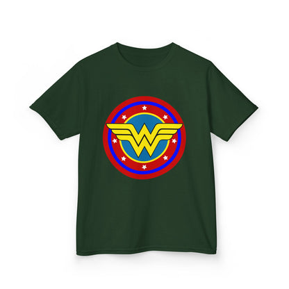 Wonder Woman Kids Tee, Superhero Shirt, Birthday Gift, Comic Book Apparel, Children's Clothing, Cartoon T-Shirt, Movie Merchandise