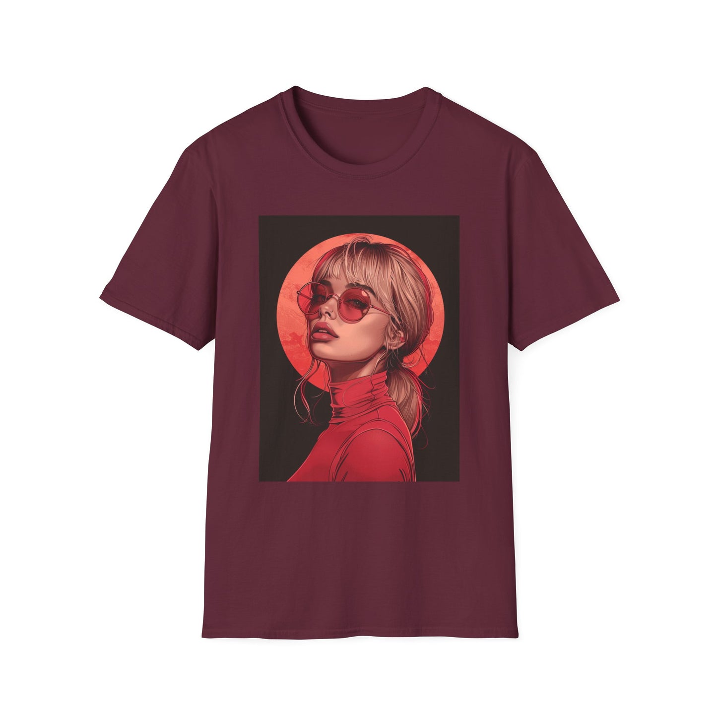 Retro Chic Graphic T-Shirt with Stylish Artwork
