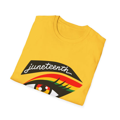 Juneteenth Eye Graphic T-Shirt, Unisex Tee, Afrocentric Apparel, Celebratory Wear, Black History Month Gift, Inclusive Fashion