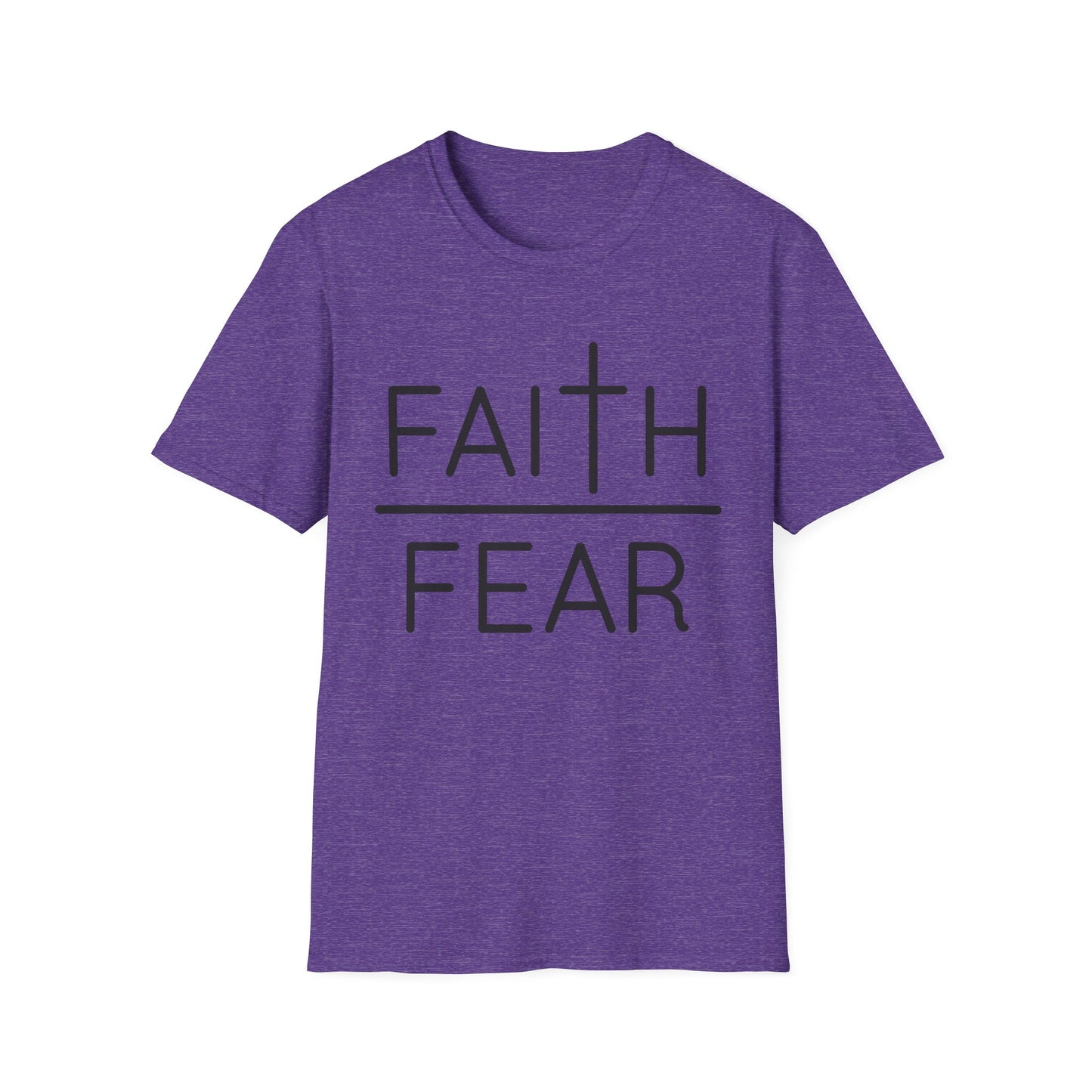 Inspirational Faith Over Fear T-Shirt | Unisex Softstyle Tee