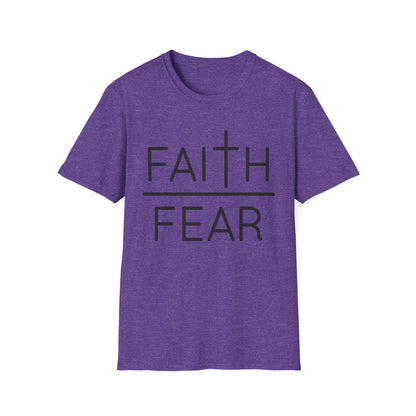 Inspirational Faith Over Fear T-Shirt | Unisex Softstyle Tee