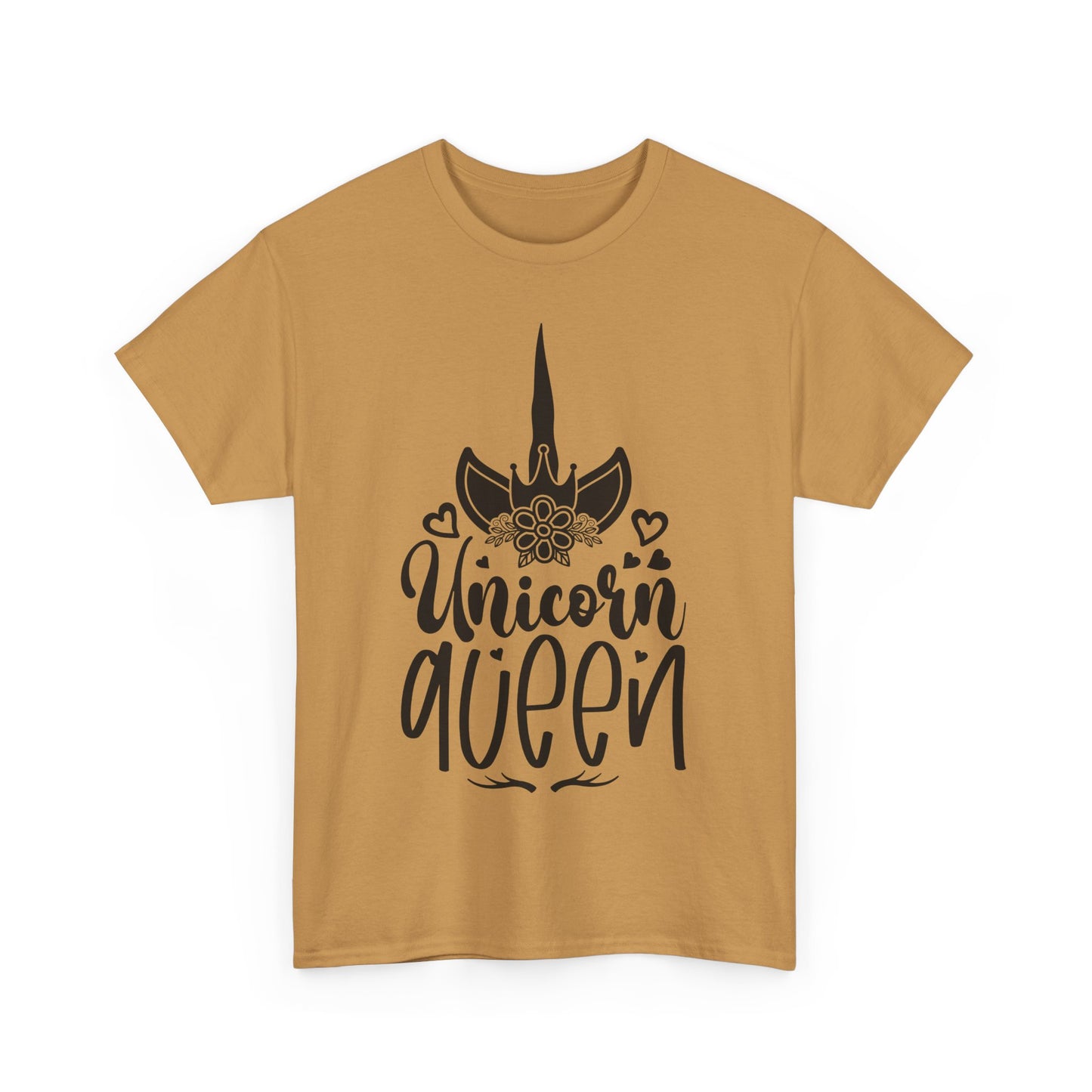 Unicorn Queen Unisex Heavy Cotton Tee - Fun and Playful Graphic T-Shirt for Unicorn Lovers
