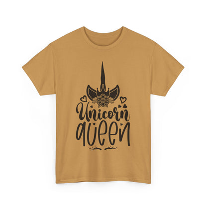 Unicorn Queen Unisex Heavy Cotton Tee - Fun and Playful Graphic T-Shirt for Unicorn Lovers