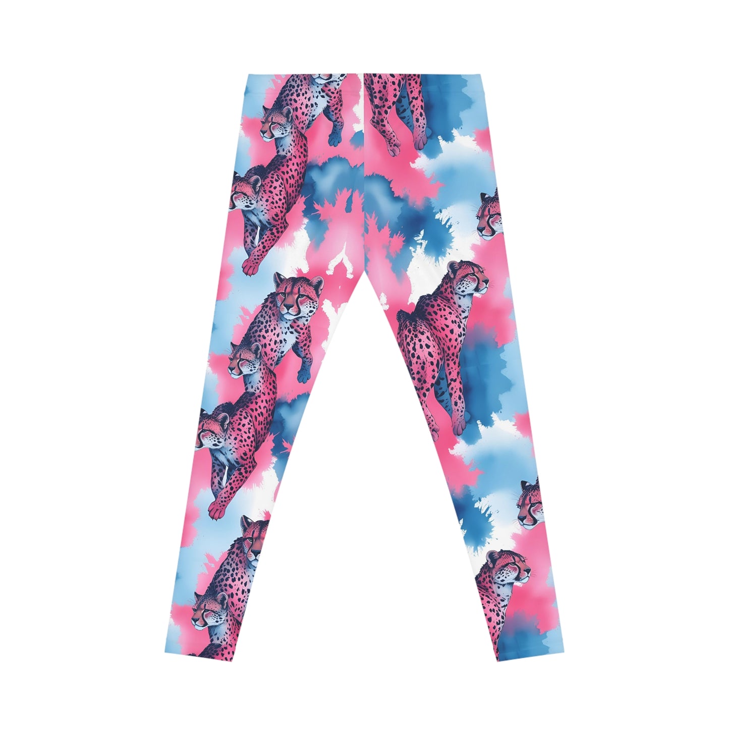 Vibrant Leopard Print Leggings, Activewear, Yoga Pants, Workout Leggings, Casual Fashion, Trendy Outfits