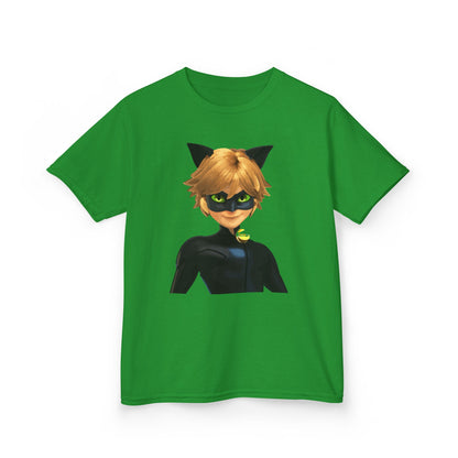 Kids Cat Superhero Tee, Cartoon Shirt, Children's Birthday Gift, Fun Playwear, Gift for Kids, Cat Lover Gift