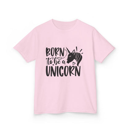 Kids Unicorn T-Shirt - "Born to Be a Unicorn" - Fun Cotton Tee for Boys & Girls