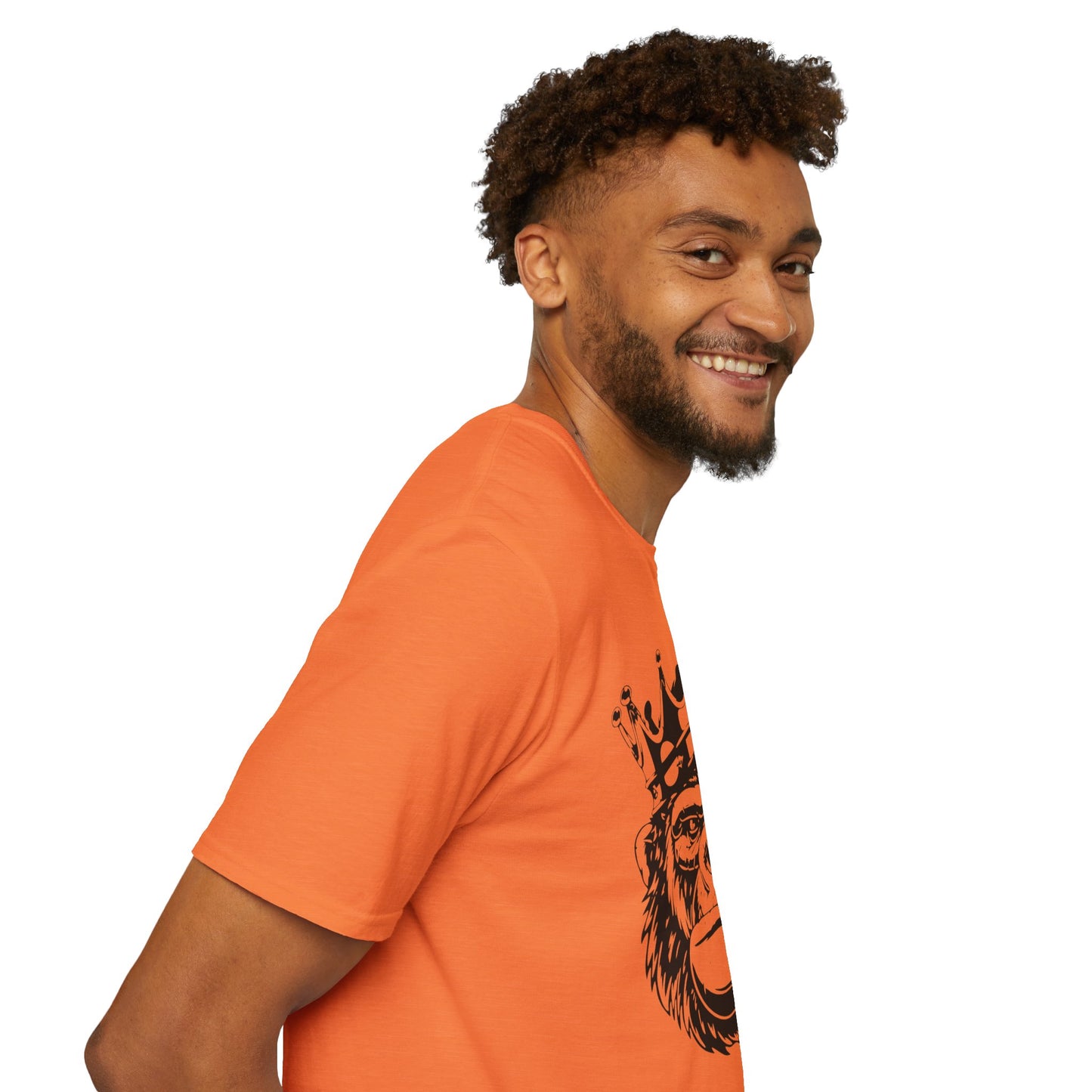King Status Gorilla T-Shirt | Unisex Softstyle Tee for Casual Wear