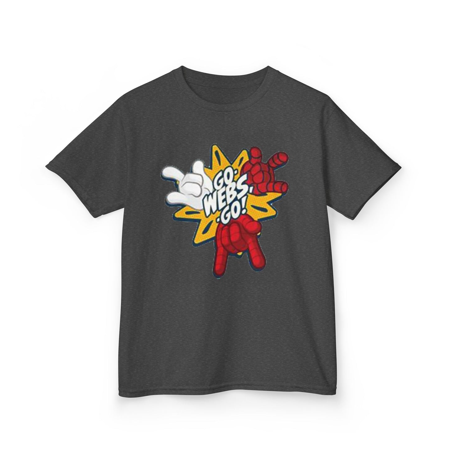 Kids Superhero Graphic Tee - Go Webs Go!