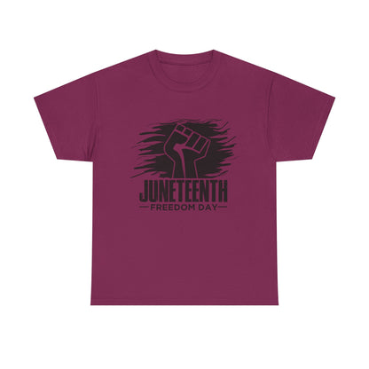 Juneteenth Freedom Day Tee, Unisex Heavy Cotton, Black Power Graphic Shirt, Everyday Wear, Freedom Celebration Apparel, Juneteenth Gift