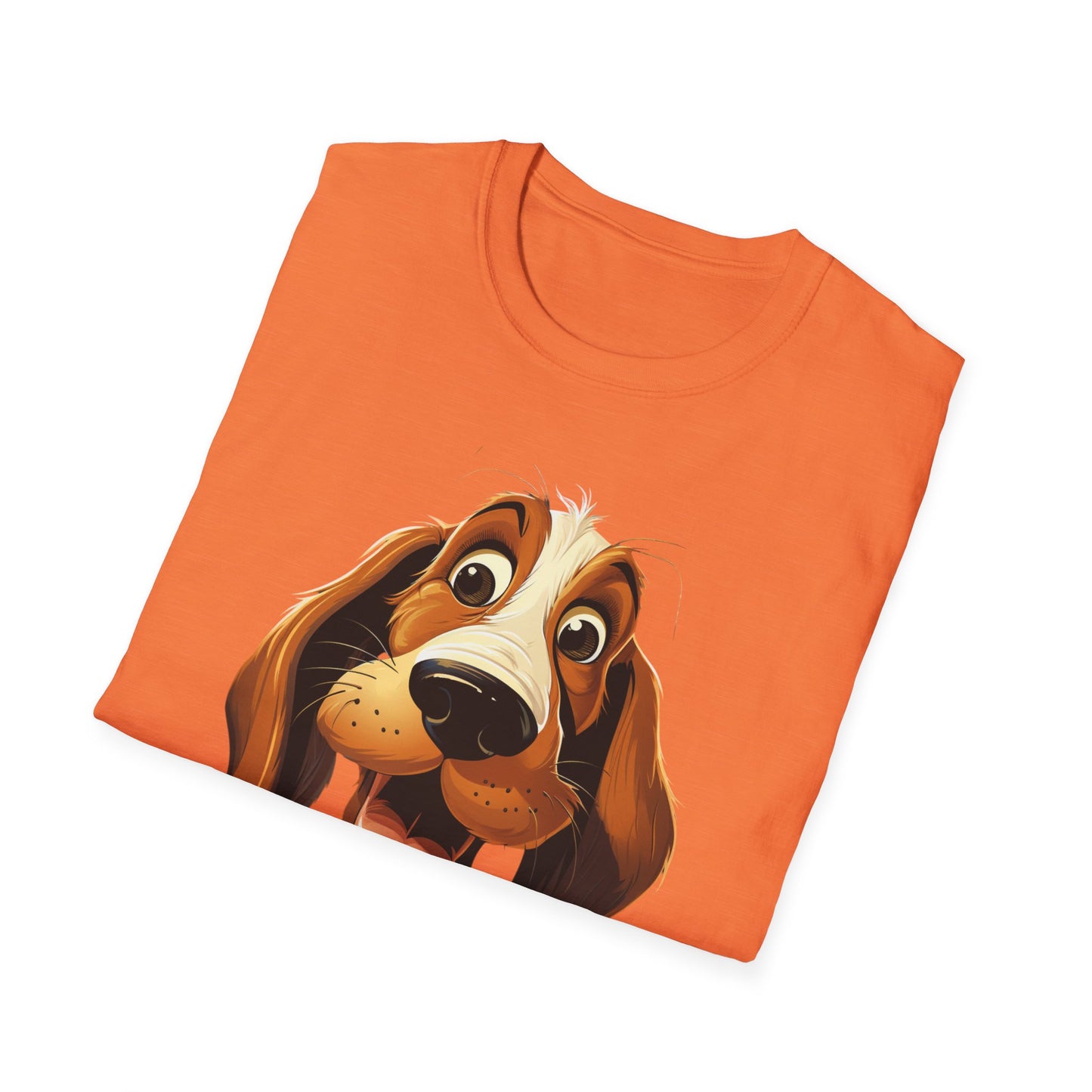 Playful Dog Graphic T-Shirt - Unisex Softstyle Tee for Dog Lovers