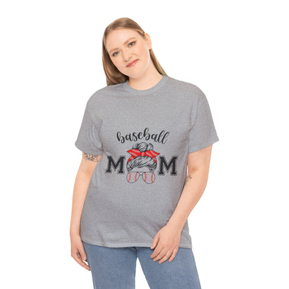 Baseball Mom Unisex Heavy Cotton Tee - Perfect for Game Day