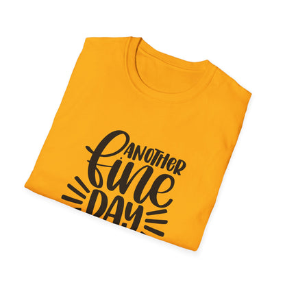 Another Fine Day Ruined by Adulthood Unisex Softstyle T-Shirt, Funny Graphic Tee, Gift for Millennials, Casual Wear, Humor Shirt