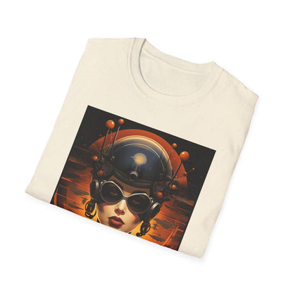 Futuristic Graphic Tee - Unisex Softstyle T-Shirt with Sci-Fi Design