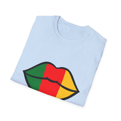 Cameroon Lips Unisex Softstyle T-Shirt, Graphic Tee, Statement Shirt, Cultural Pride Apparel, Casual Wear, Gift Idea