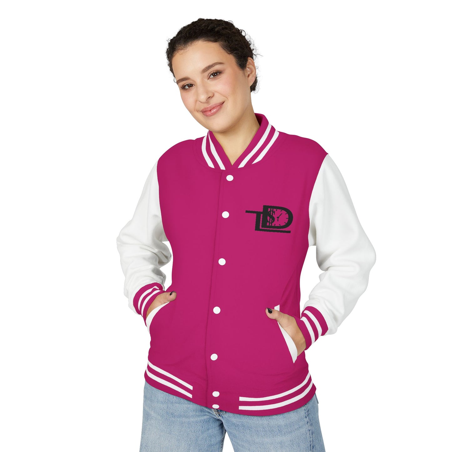 Trendy Unisex Heavyweight Letterman Jacket with Art Design