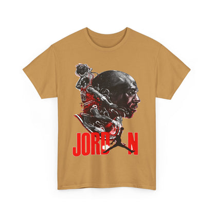 Jordan Inspired Unisex Heavy Cotton Tee - Retro Style Graphic Shirt