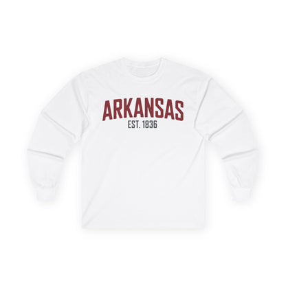 Arkansas Est. 1836 Long Sleeve Tee