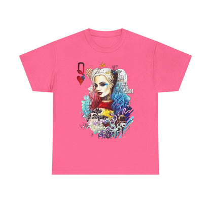Harley Quinn Inspired Unisex Heavy Cotton Tee - Bold Graphic Design