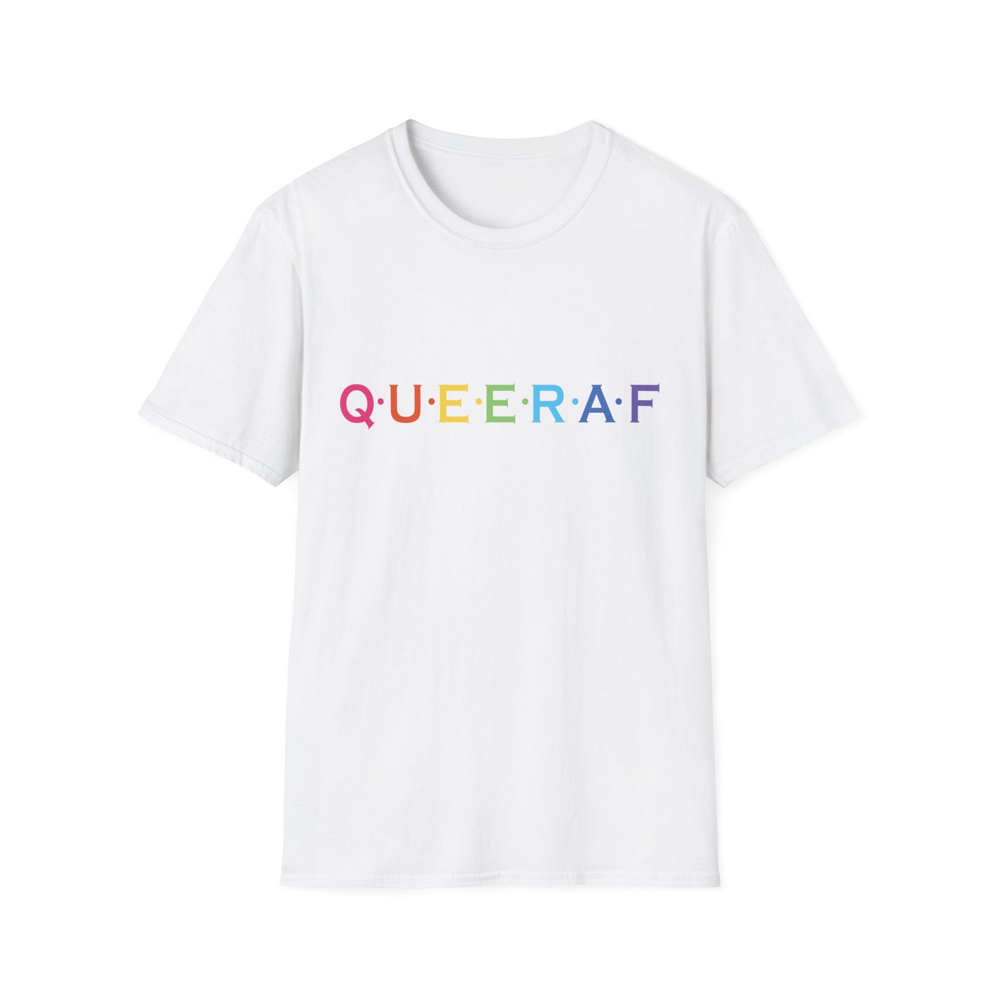 Pride-Inspired Unisex T-Shirt - QUEERAF Graphic Tee for LGBTQ+ Celebrations, Everyday Wear, Gift for Supporters, Inclusive Fashion