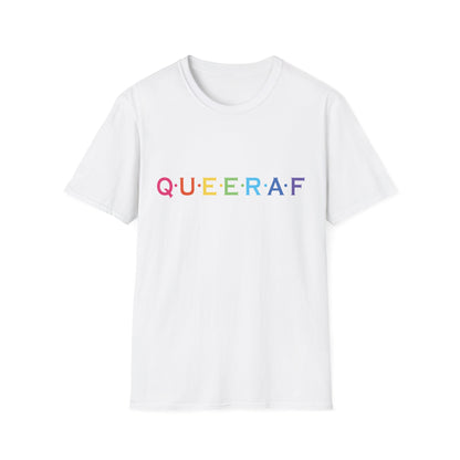 Pride-Inspired Unisex T-Shirt - QUEERAF Graphic Tee for LGBTQ+ Celebrations, Everyday Wear, Gift for Supporters, Inclusive Fashion