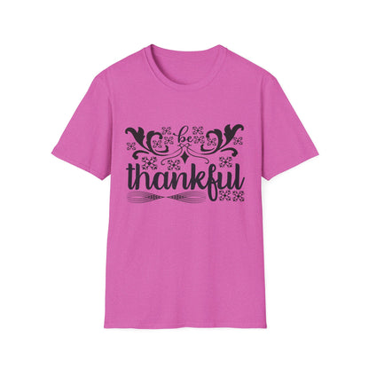Thankful Unisex Softstyle T-Shirt - Fall Fashion, Thanksgiving Gift, Casual Wear, Gratitude Tees, Everyday Comfort