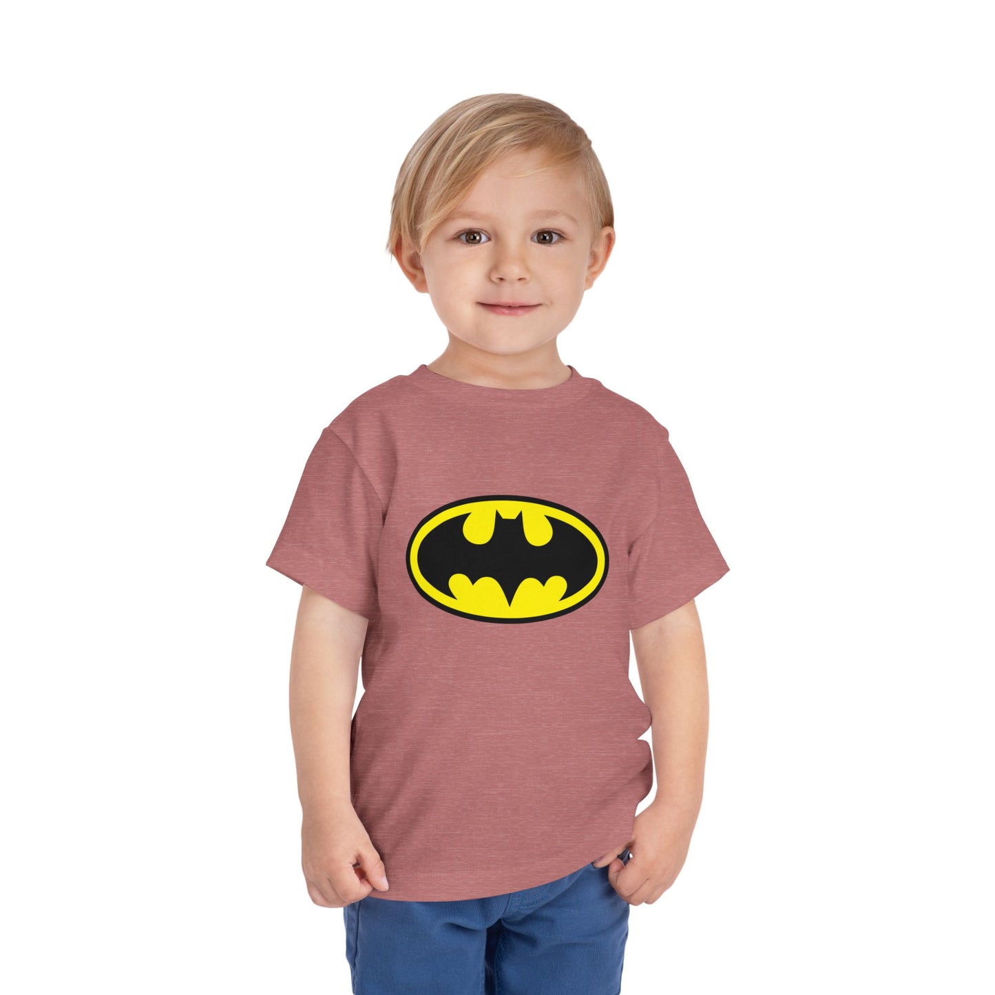 Batman Toddler Short Sleeve Tee - Superhero Shirt for Kids, Birthday Gift, Adventure Wear, Playtime Apparel, Comic Fan Clothing